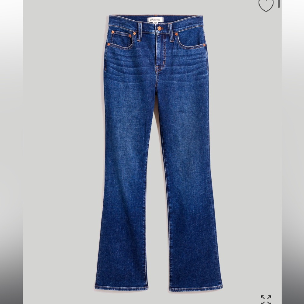 Madewell kick out crop jeans in colleton wash